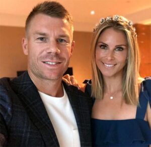 David Warner with Candice Warner