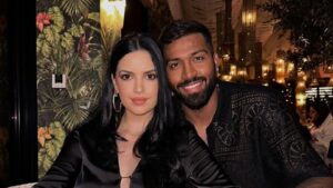 Hardik Pandya with Natasha Stankovic,