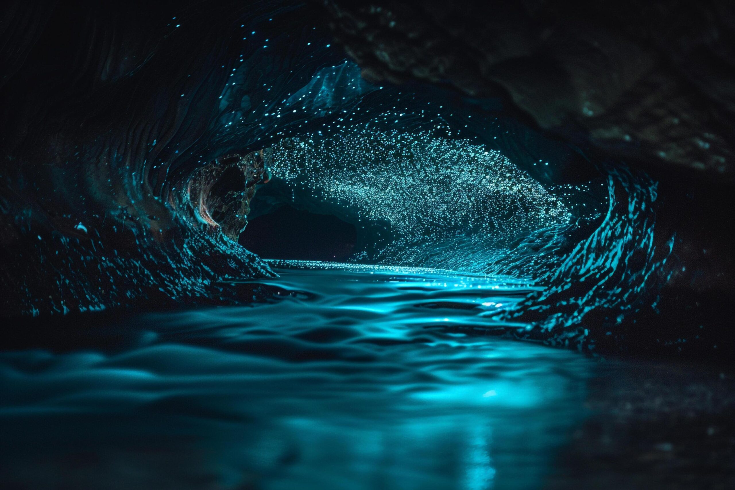 sea sparkles to fireflies